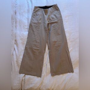 Old Navy Taupe Boot-Cut Wide-Leg Pants